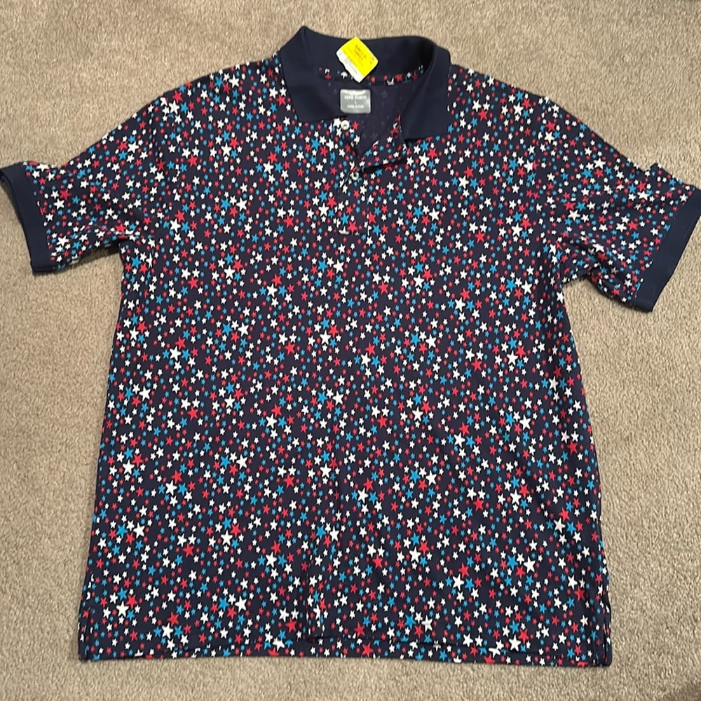 American stars polo tee // size large